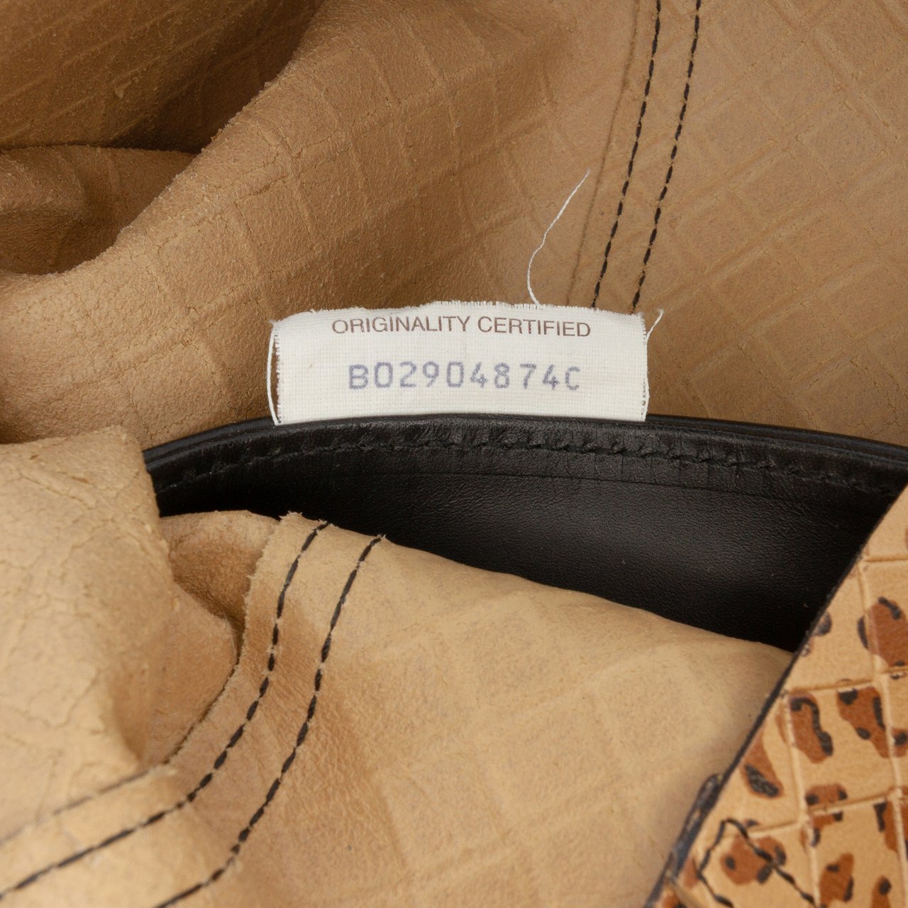 Bottega Veneta Printed Nappa Intrecciomirage Butterfly Tote Bruin