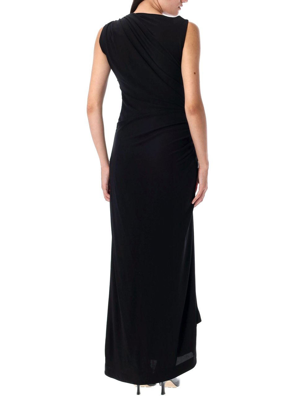 Bottega Veneta Viscose jersey long dress Zwart