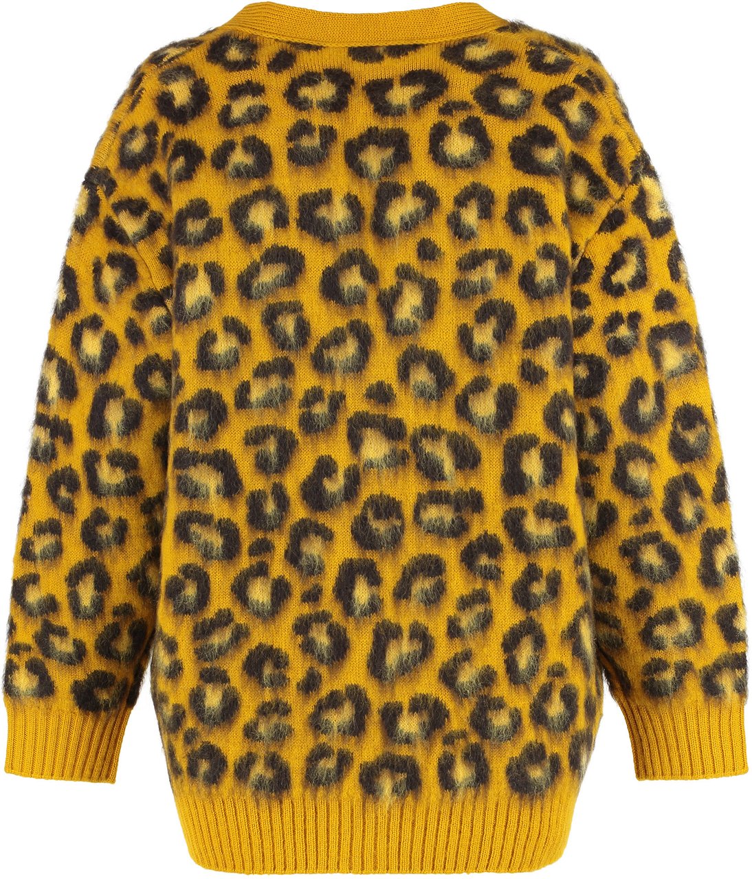 Bottega Veneta Cardigan in mixed wool and mohair Dierenprint