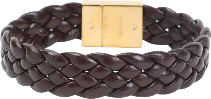 Bottega Veneta Intrecciato Leather Bracelet Divers