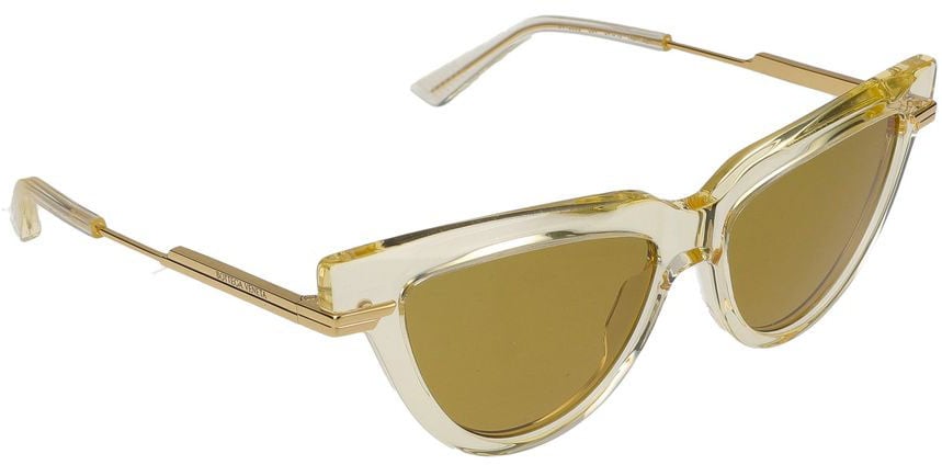 Bottega Veneta Sunglasses Bottega Veneta BV1265S 004 yellow gold brown 54/15/140 Goud