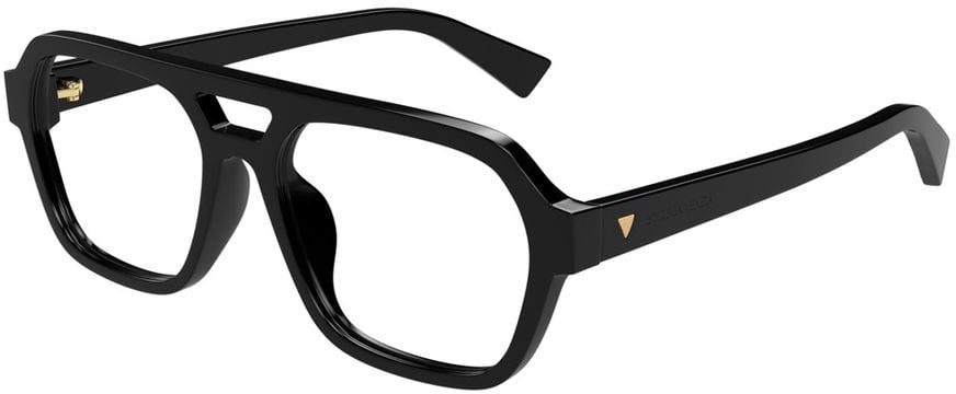 Bottega Veneta Bv1336Oa New Classic Line Optical Aviator Glasses Zwart