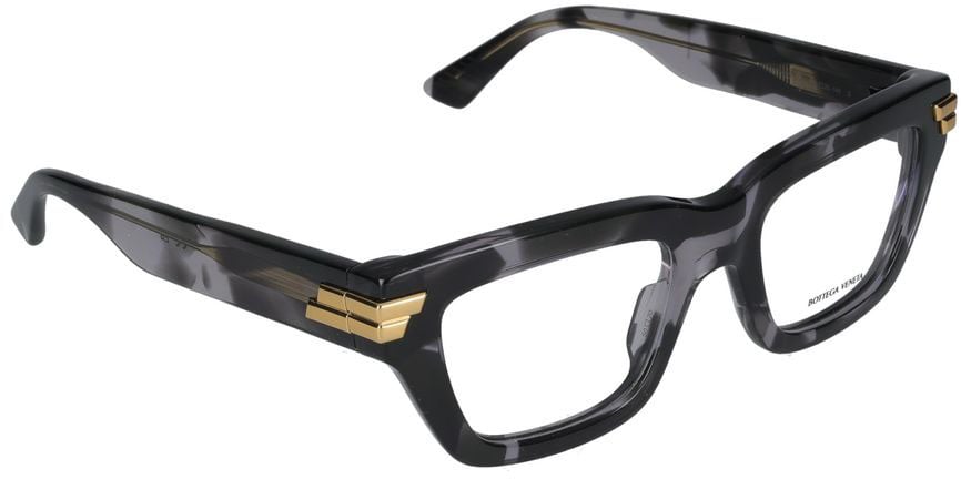 Bottega Veneta Eyeglasses Bottega Veneta BV1190O 006 Havana Havana Transpa 50/20/140 Zwart