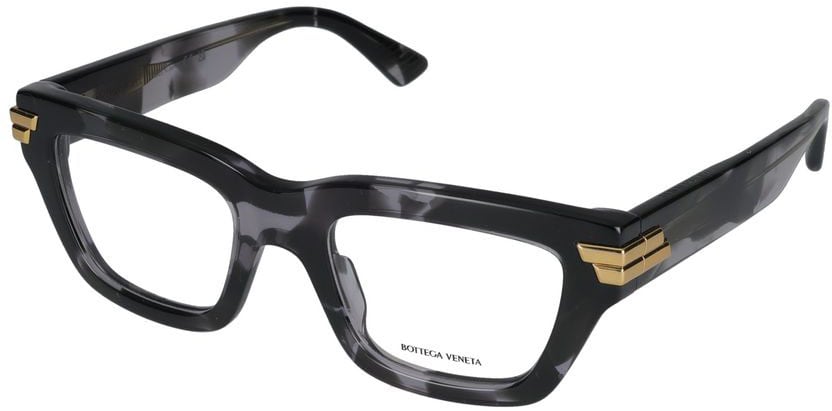 Bottega Veneta Eyeglasses Bottega Veneta BV1190O 006 Havana Havana Transpa 50/20/140 Zwart