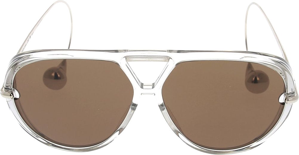 Bottega Veneta Sunglasses Bottega Veneta BV1273S 009 Grey Silver Brown 63/12/180 Bruin