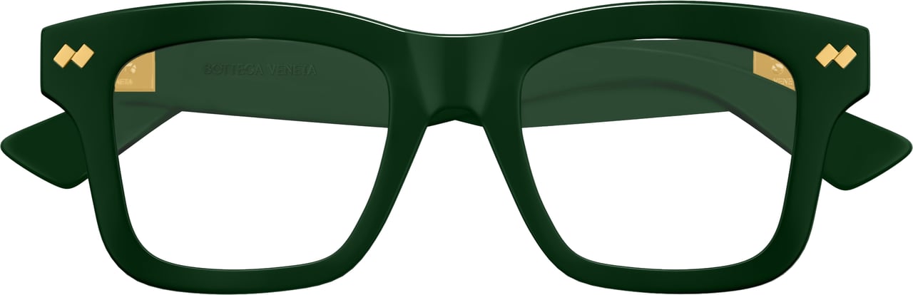 Bottega Veneta Eyeglasses Bottega Veneta BV1353O 008 Green Green Transpare 51/20/145 Zwart