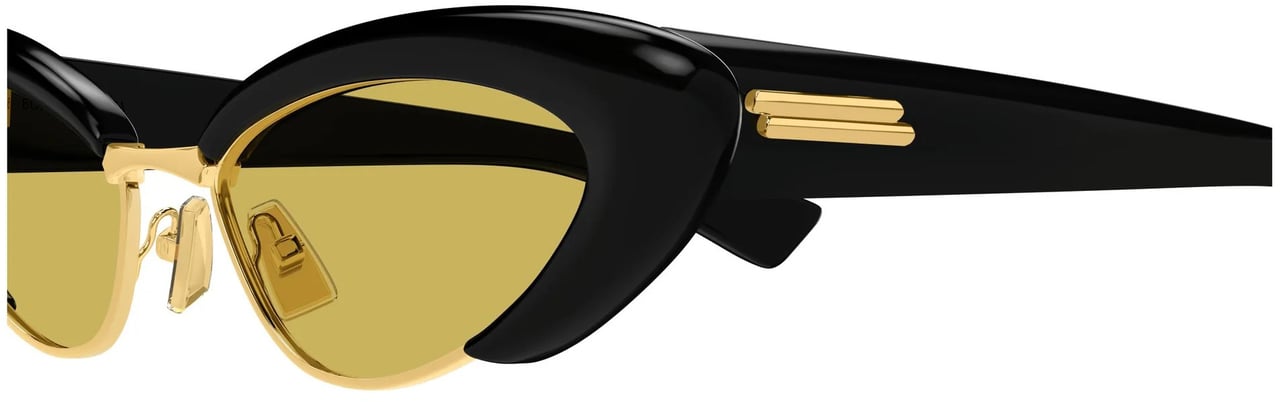 Bottega Veneta Sunglasses Bottega Veneta BV1387S 001 black black yellow 54/17/140 Zwart