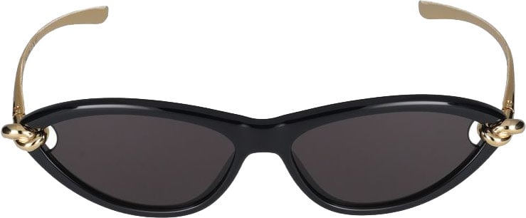 Bottega Veneta Sunglasses Bottega Veneta BV1390S 001 black gold grey 56/14/145 Grijs