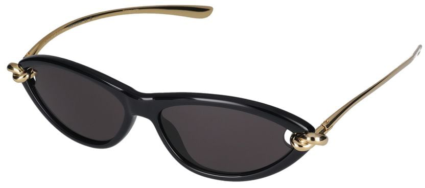 Bottega Veneta Sunglasses Bottega Veneta BV1390S 001 black gold grey 56/14/145 Grijs