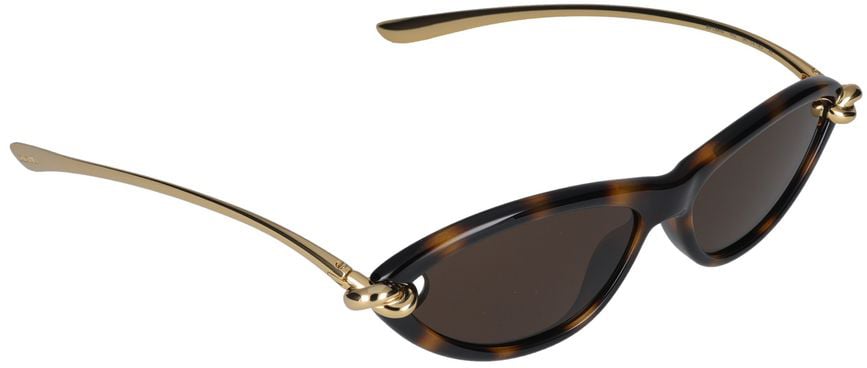 Bottega Veneta Sunglasses BV1390S 002 havana gold brown 56/14/145 Grijs