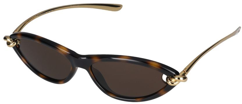 Bottega Veneta Sunglasses BV1390S 002 havana gold brown 56/14/145 Grijs