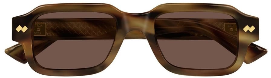 Bottega Veneta Bv1442S Linea Intrecciato Sunglasses Zwart
