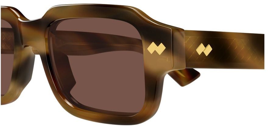 Bottega Veneta Bv1442S Linea Intrecciato Sunglasses Zwart