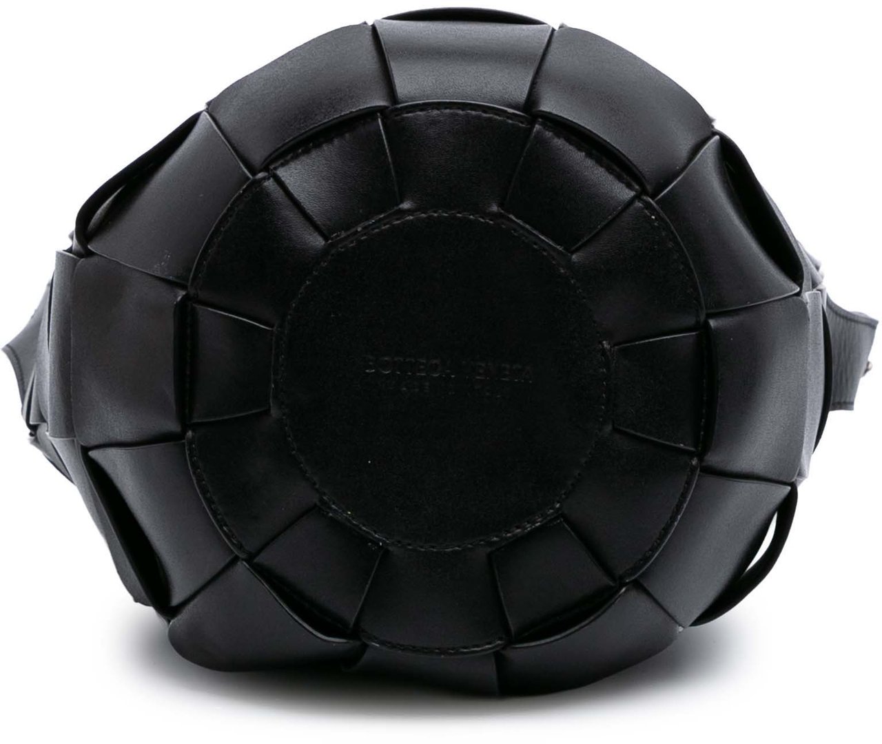 Bottega Veneta Nappa Intrecciato Casette Lantern Bucket Zwart