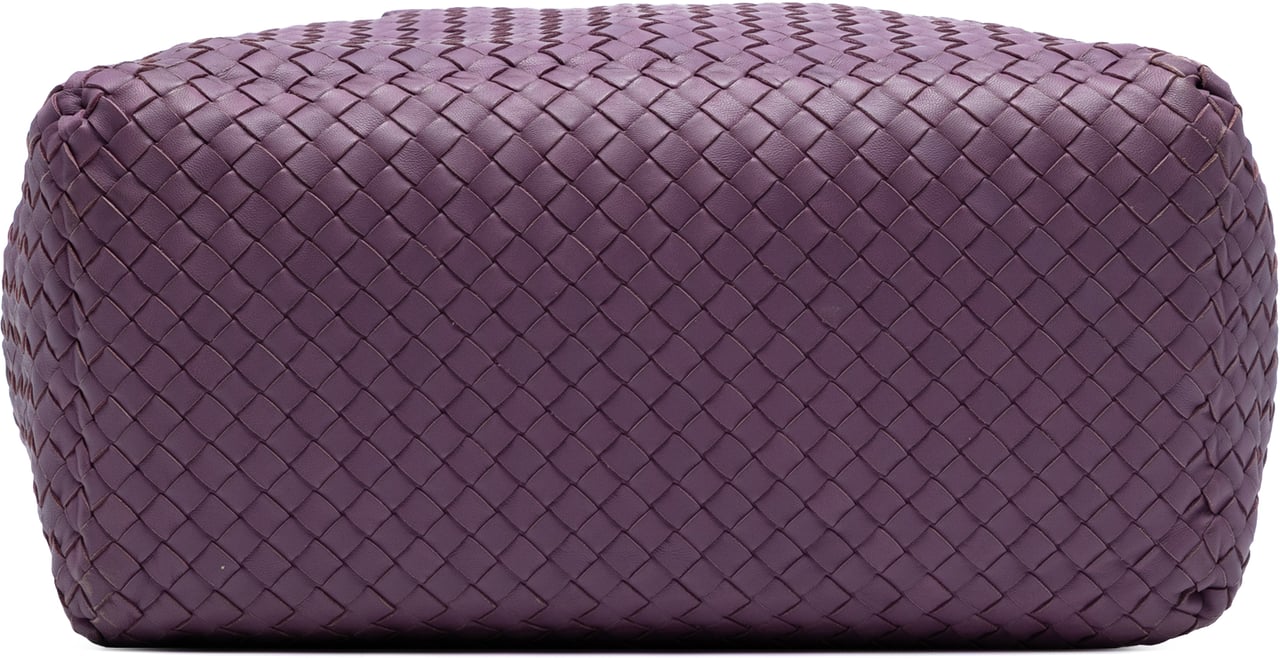 Bottega Veneta Nappa Intrecciato Brick Tote Paars