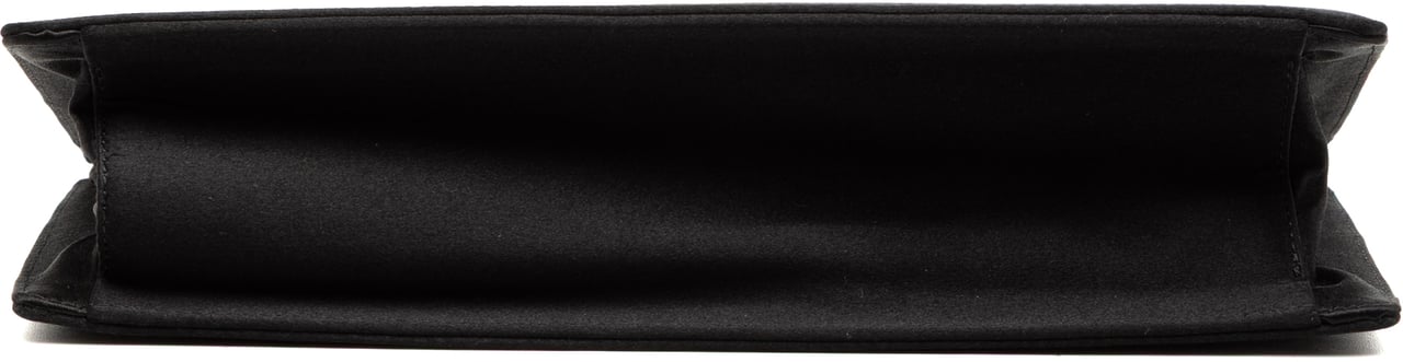 Bottega Veneta Satin and Velvet Geometric Handbag Zwart