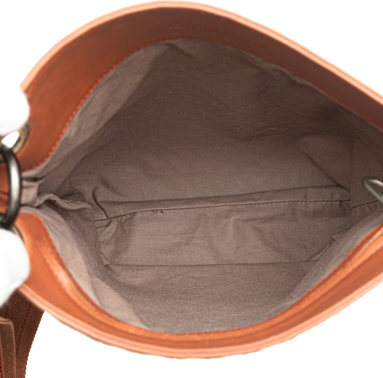 Bottega Veneta Leather Intrecciato Crossbody Bruin