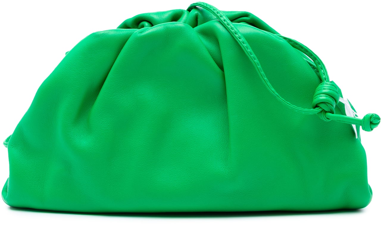 Bottega Veneta Lambskin The Mini Pouch Crossbody Groen