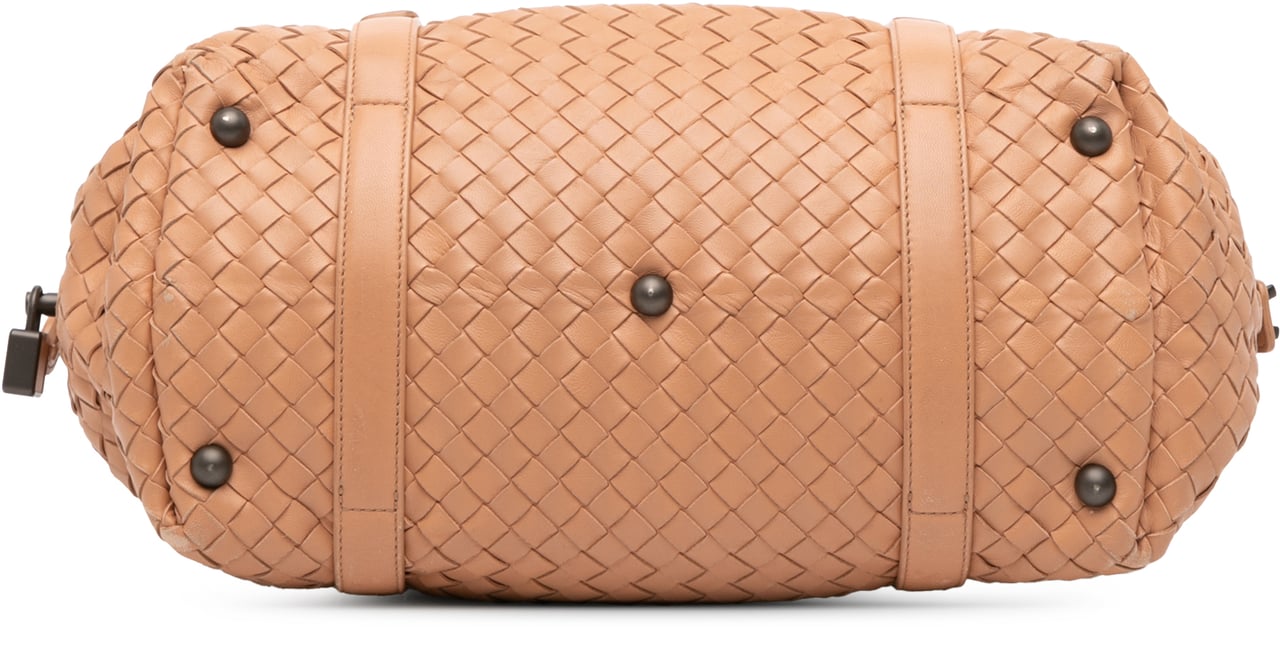 Bottega Veneta Nappa Intrecciato Montaigne Shoulder Bag Bruin