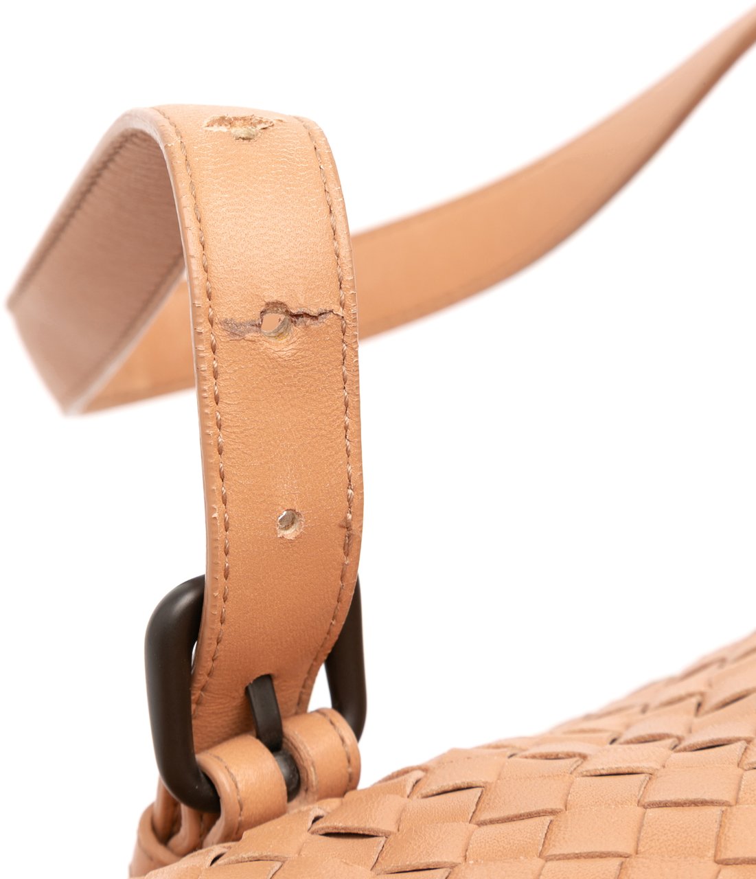 Bottega Veneta Nappa Intrecciato Montaigne Shoulder Bag Bruin