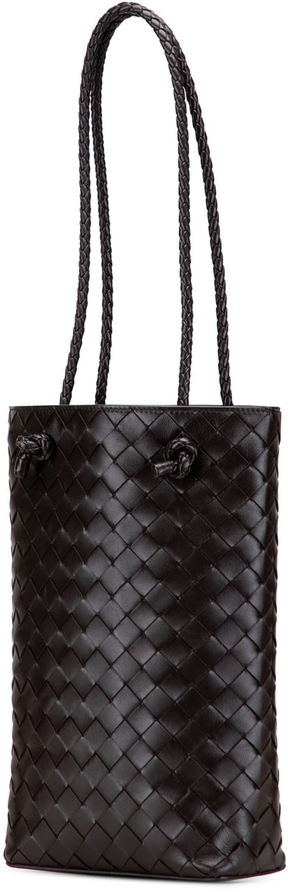 Bottega Veneta Mini Nappa Intrecciato Tote Bruin