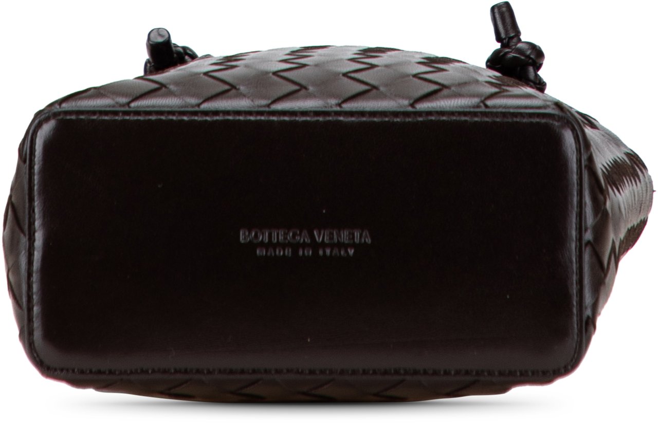 Bottega Veneta Mini Nappa Intrecciato Tote Bruin
