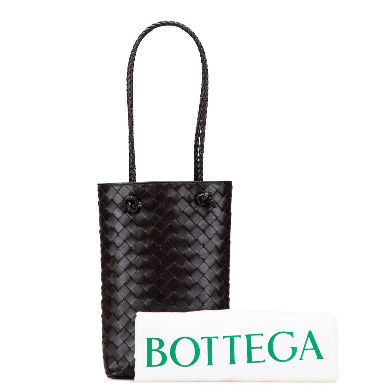 Bottega Veneta Mini Nappa Intrecciato Tote Bruin