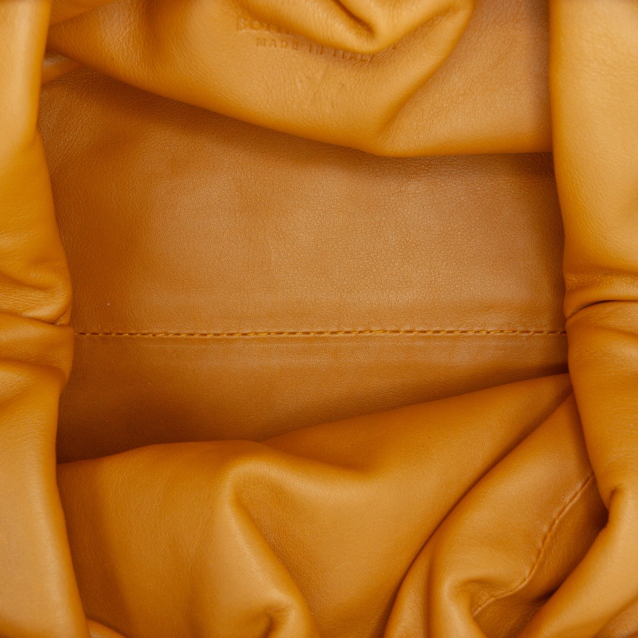 Bottega Veneta Lambskin The Mini Pouch Crossbody Bruin