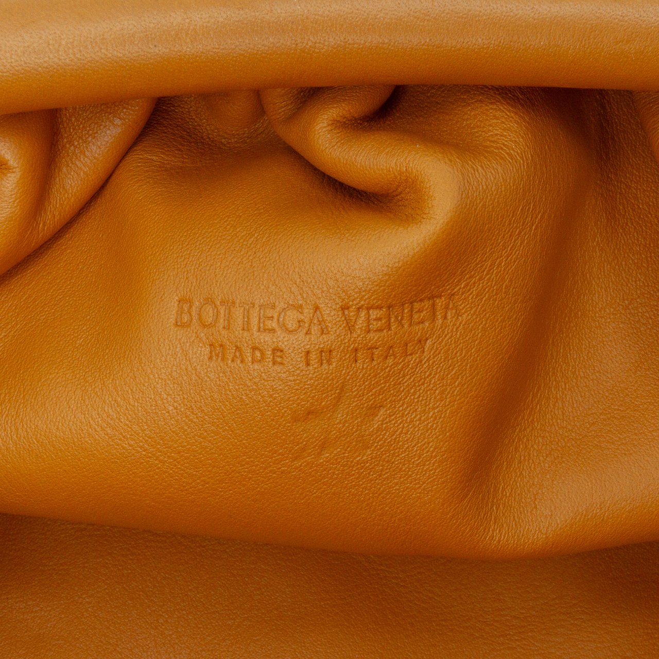 Bottega Veneta Lambskin The Mini Pouch Crossbody Bruin