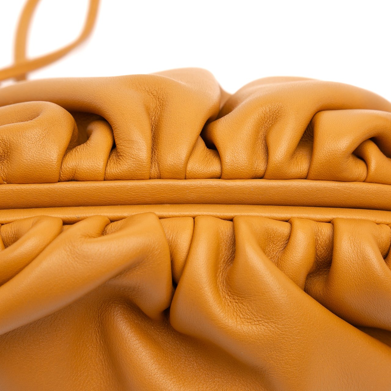 Bottega Veneta Lambskin The Mini Pouch Crossbody Bruin