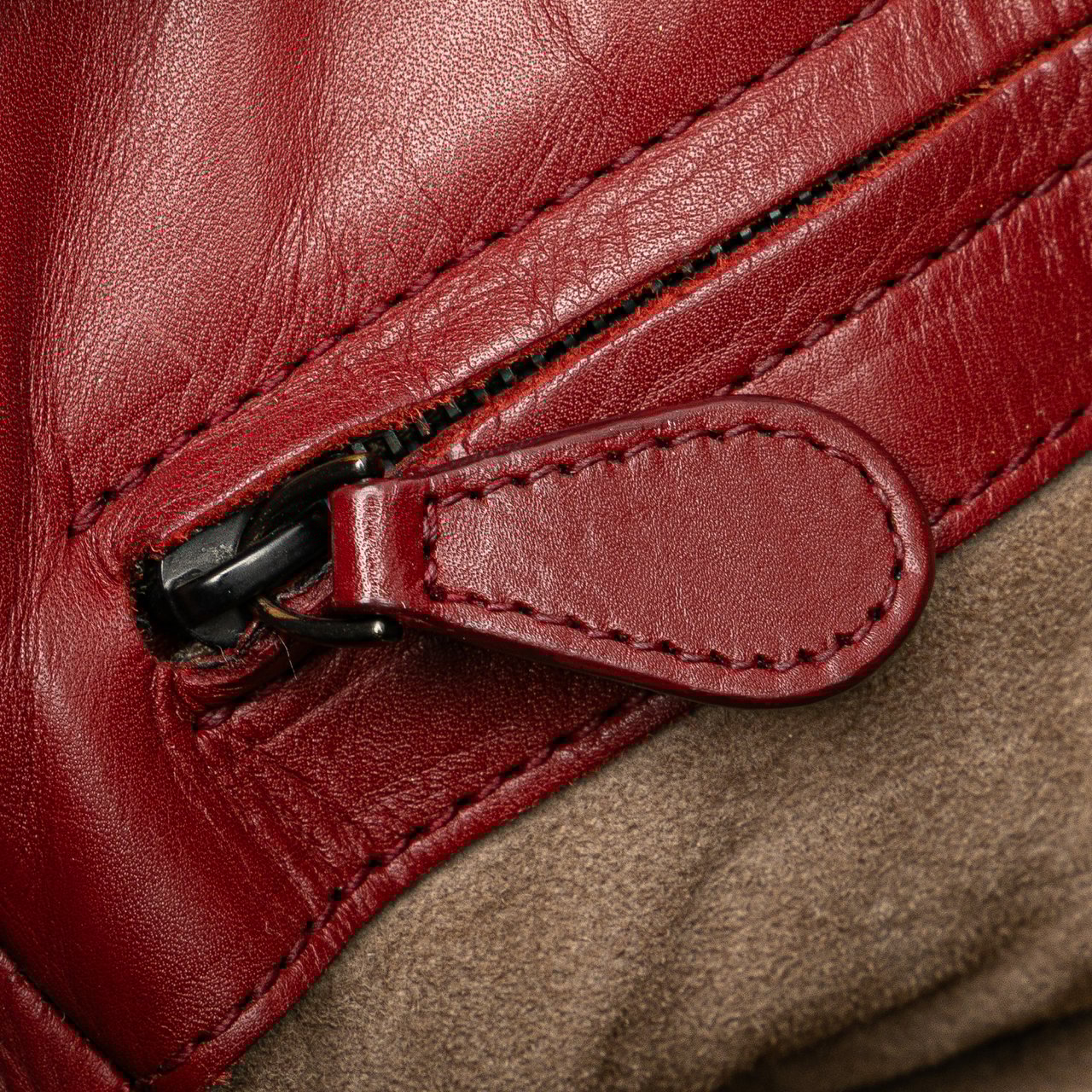 Bottega Veneta Mini Nappa Intrecciato Roma Satchel Rood