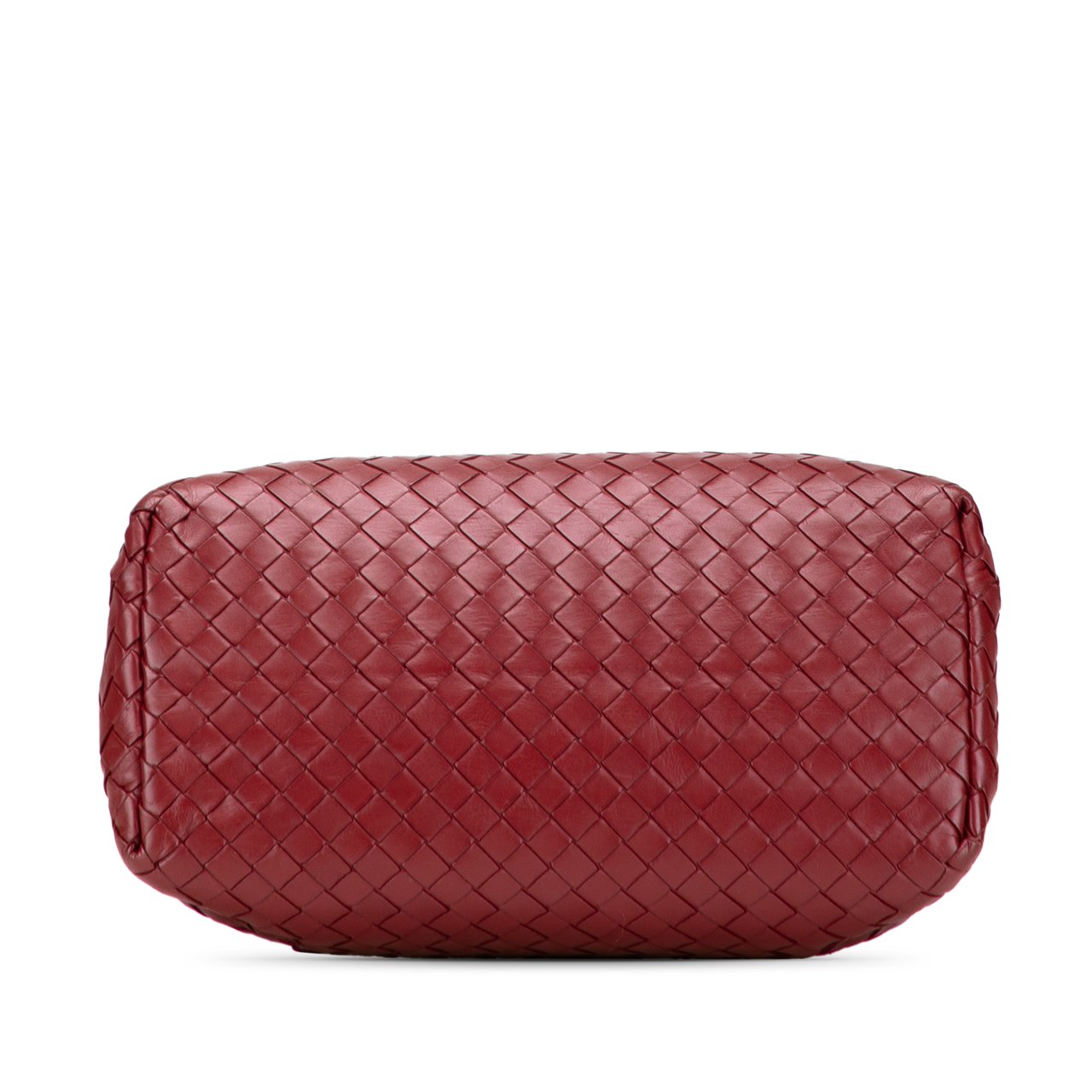 Bottega Veneta Mini Nappa Intrecciato Roma Satchel Rood