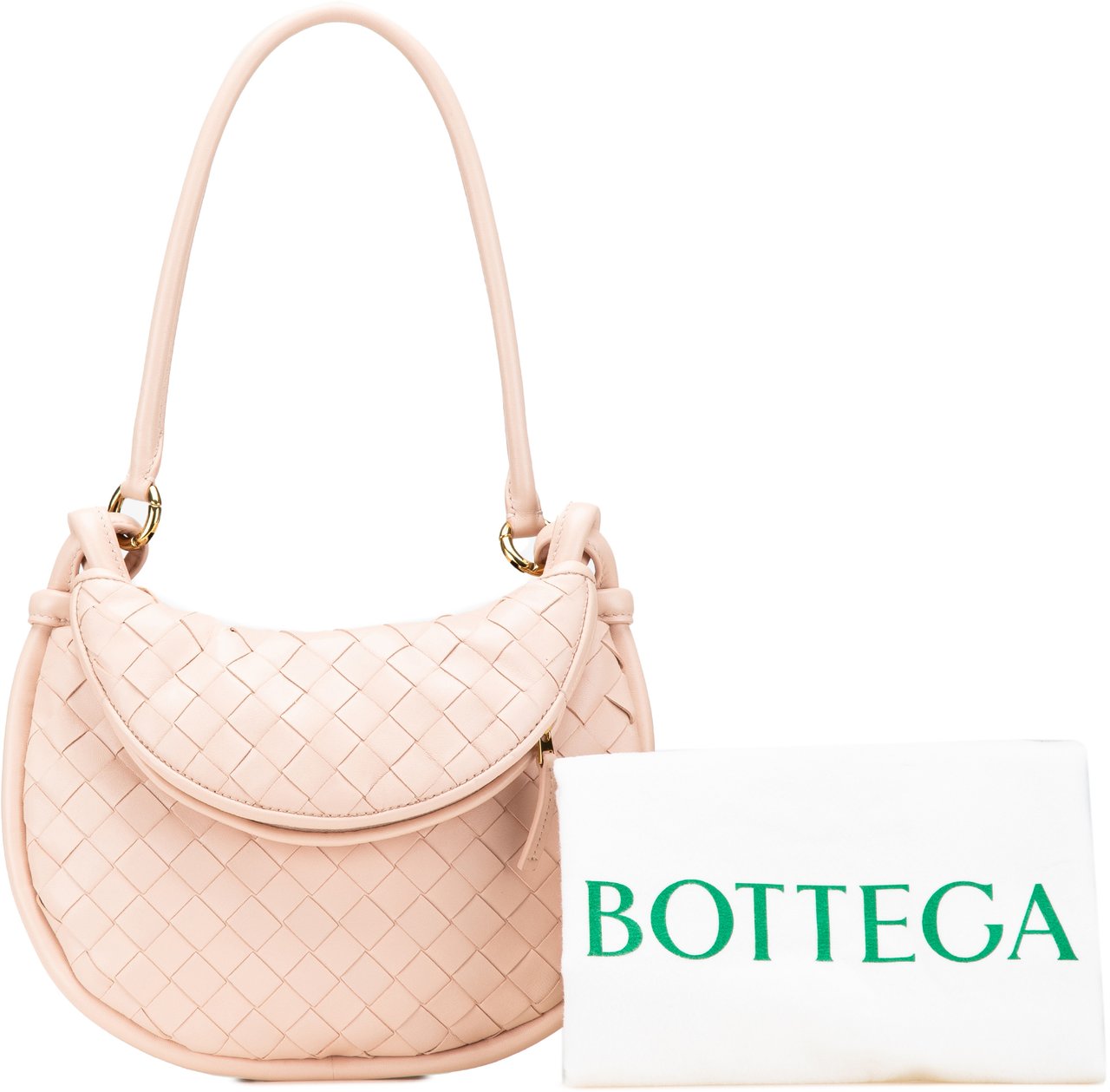 Bottega Veneta Small Nappa Intrecciato Gemelli Hobo Roze