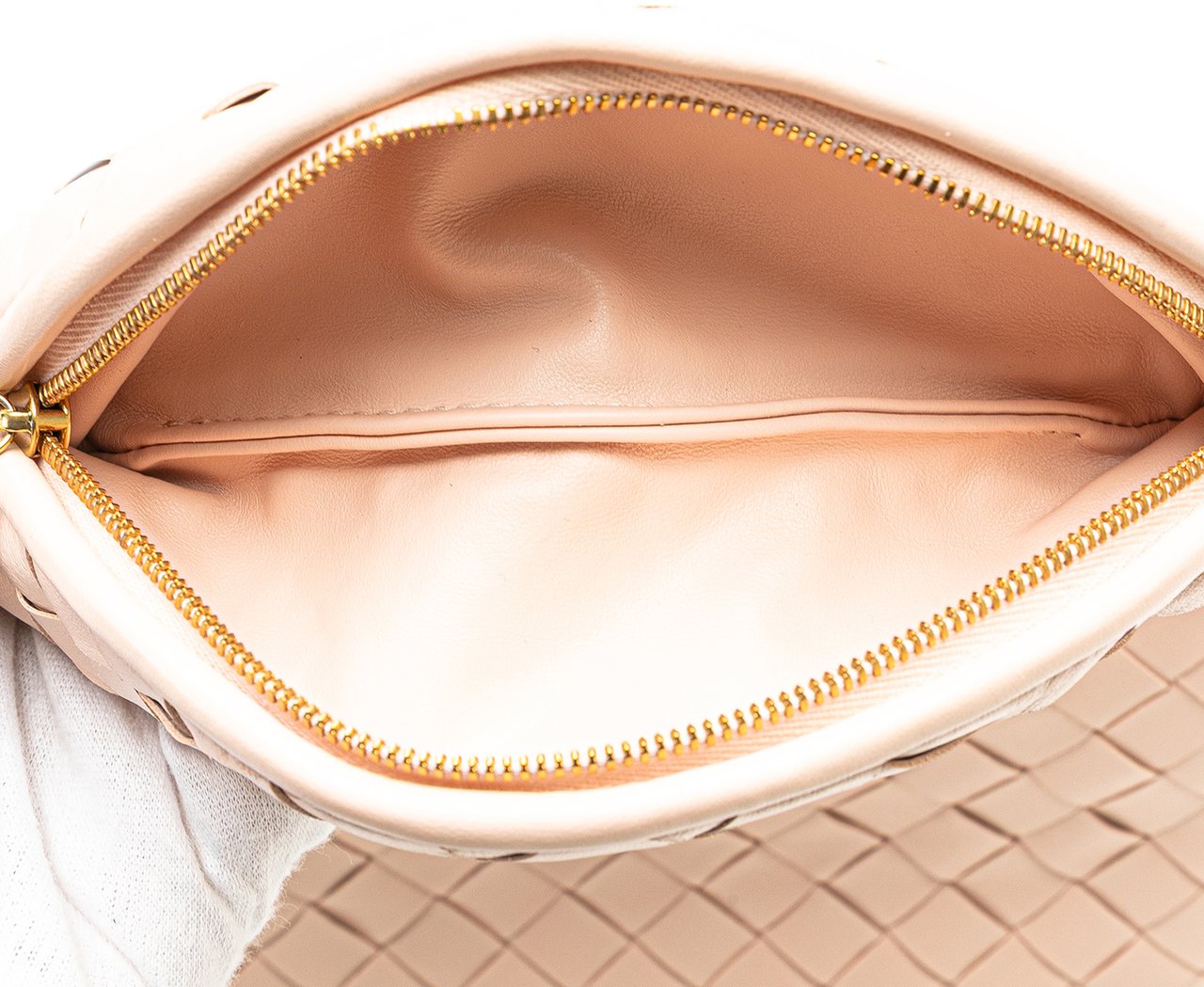 Bottega Veneta Small Nappa Intrecciato Gemelli Hobo Roze