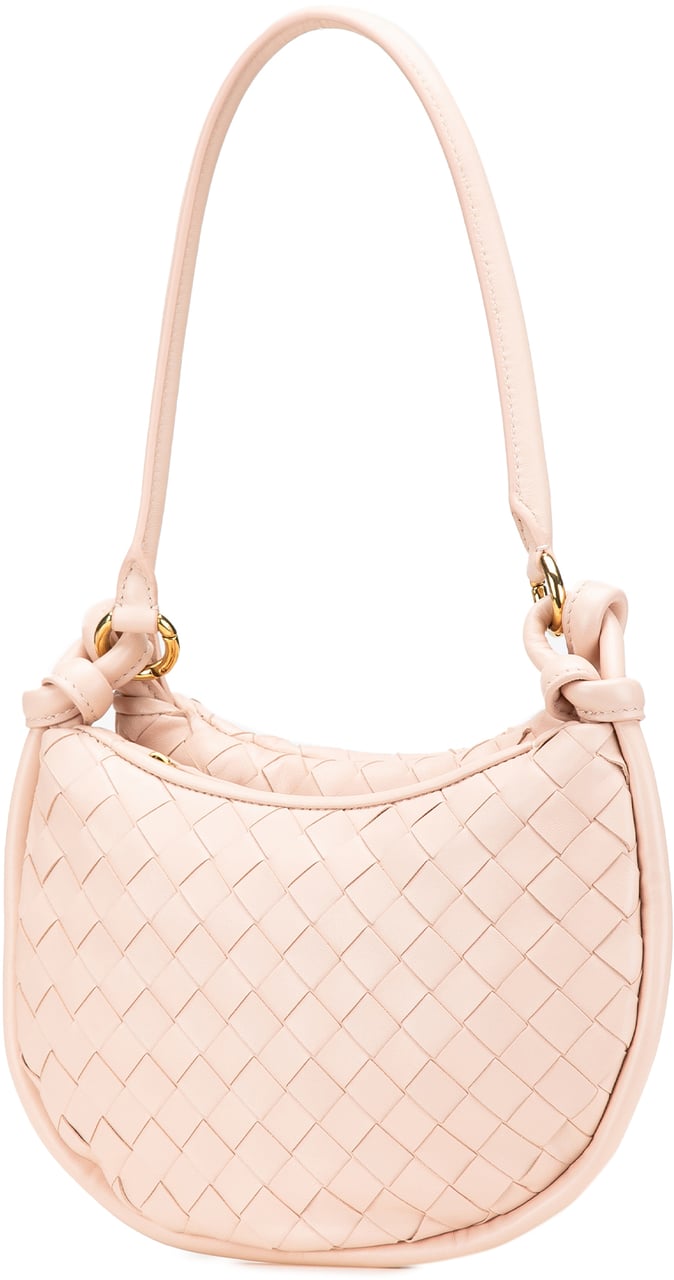 Bottega Veneta Small Nappa Intrecciato Gemelli Hobo Roze