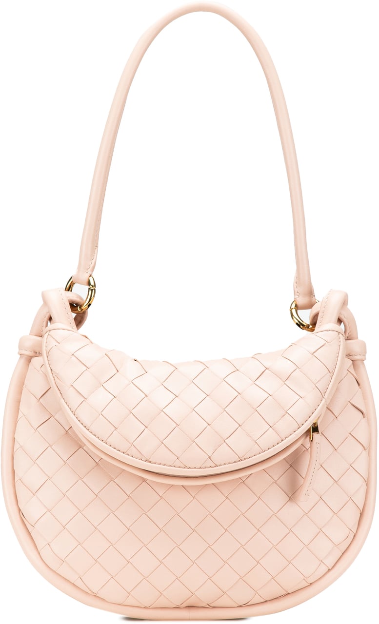 Bottega Veneta Small Nappa Intrecciato Gemelli Hobo Roze