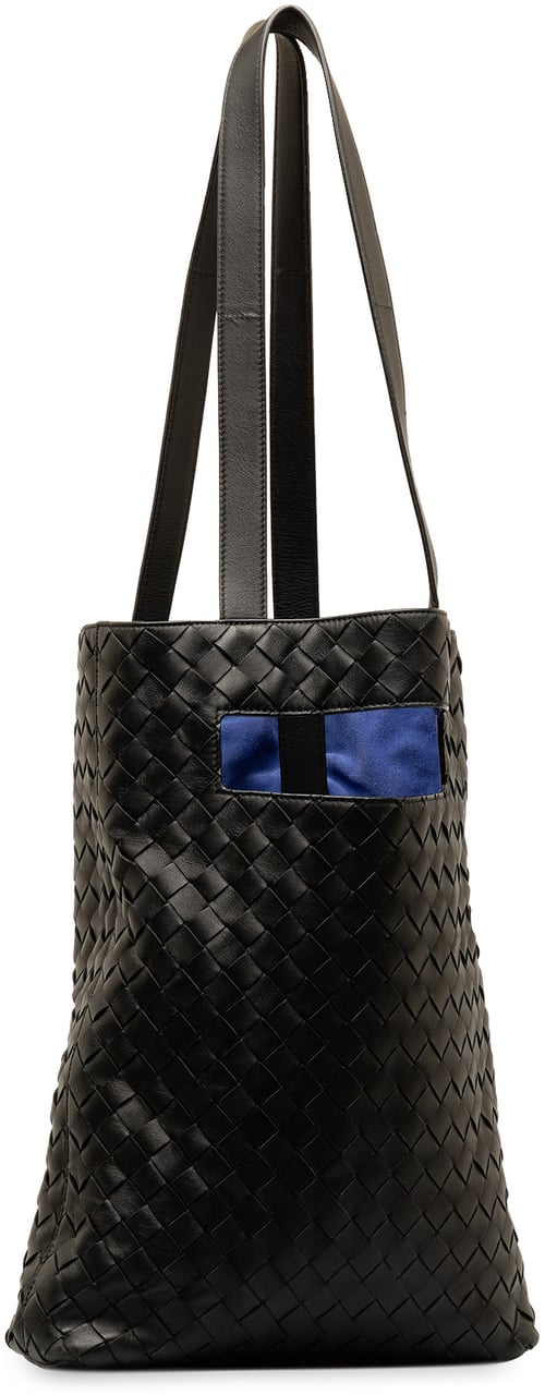 Bottega Veneta Intrecciato Nappa Slot North South Tote Zwart