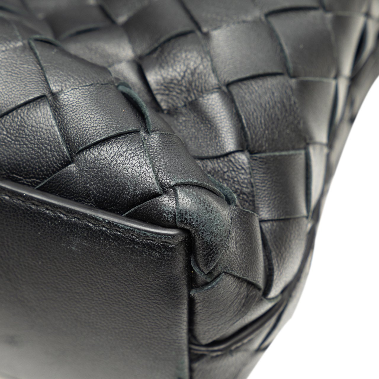 Bottega Veneta Intrecciato Nappa Slot North South Tote Zwart