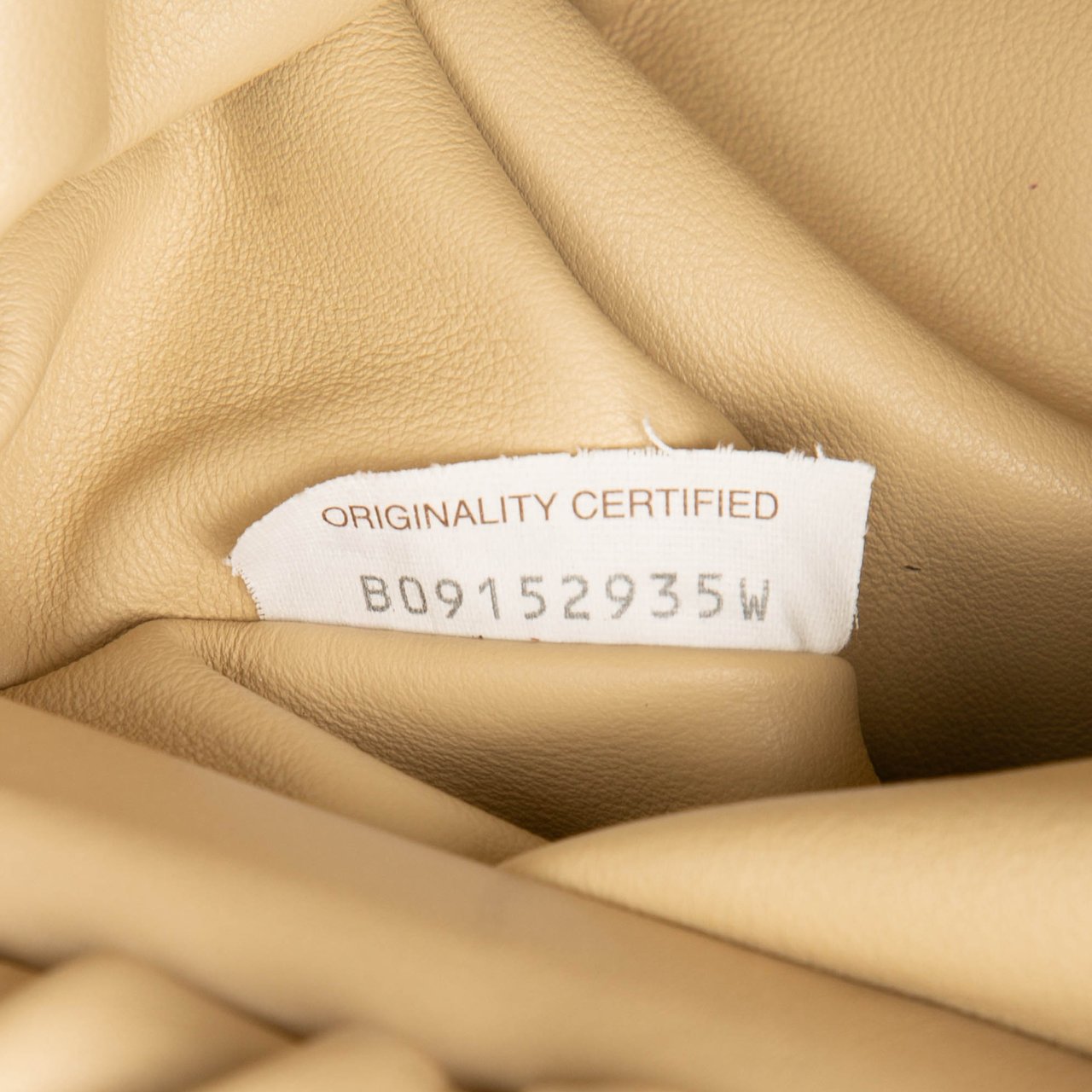 Bottega Veneta Lambskin Chain Pouch Bruin