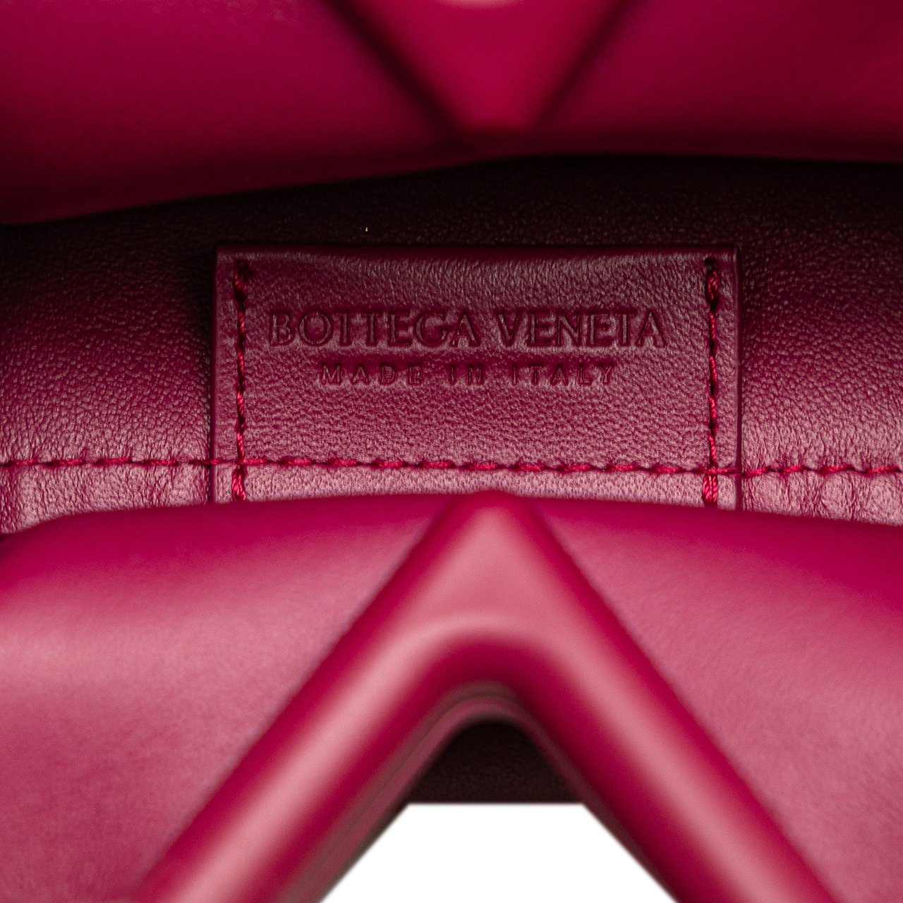 Bottega Veneta Leather Point Coin Purse Satchel Roze