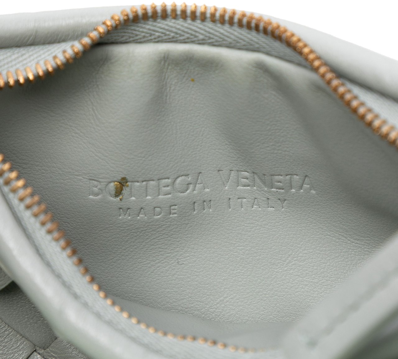 Bottega Veneta Small Bicolor Lambskin Intrecciato Gemelli Bag Grijs