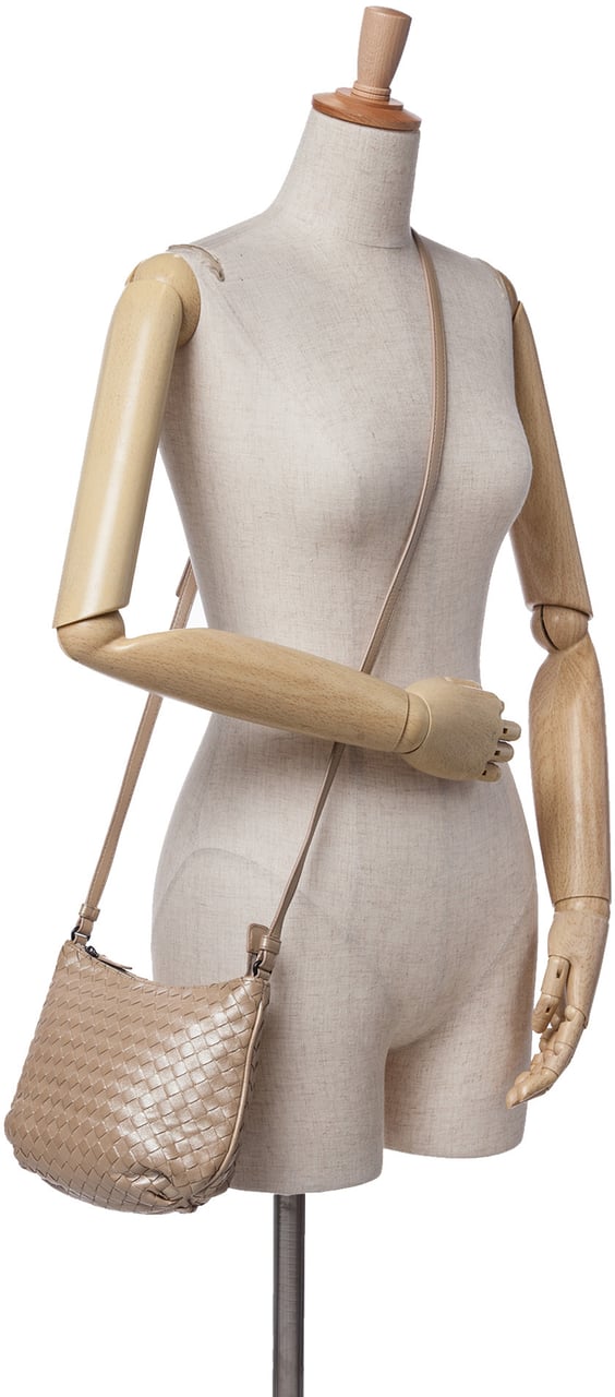 Bottega Veneta Nappa Intrecciato Crossbody Goud
