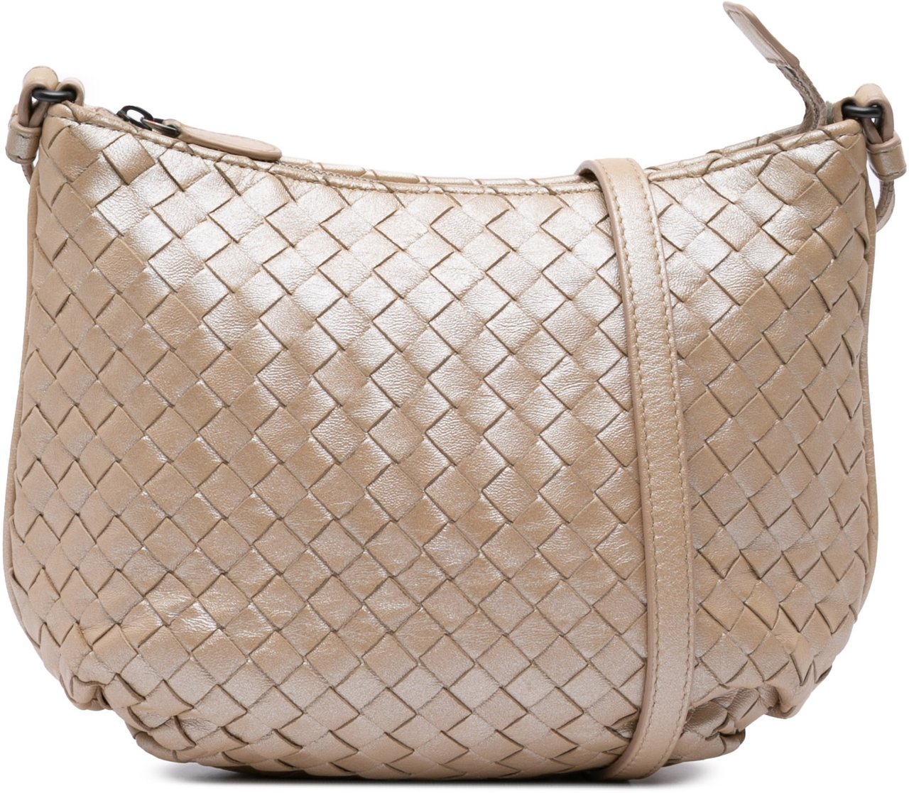 Bottega Veneta Nappa Intrecciato Crossbody Goud