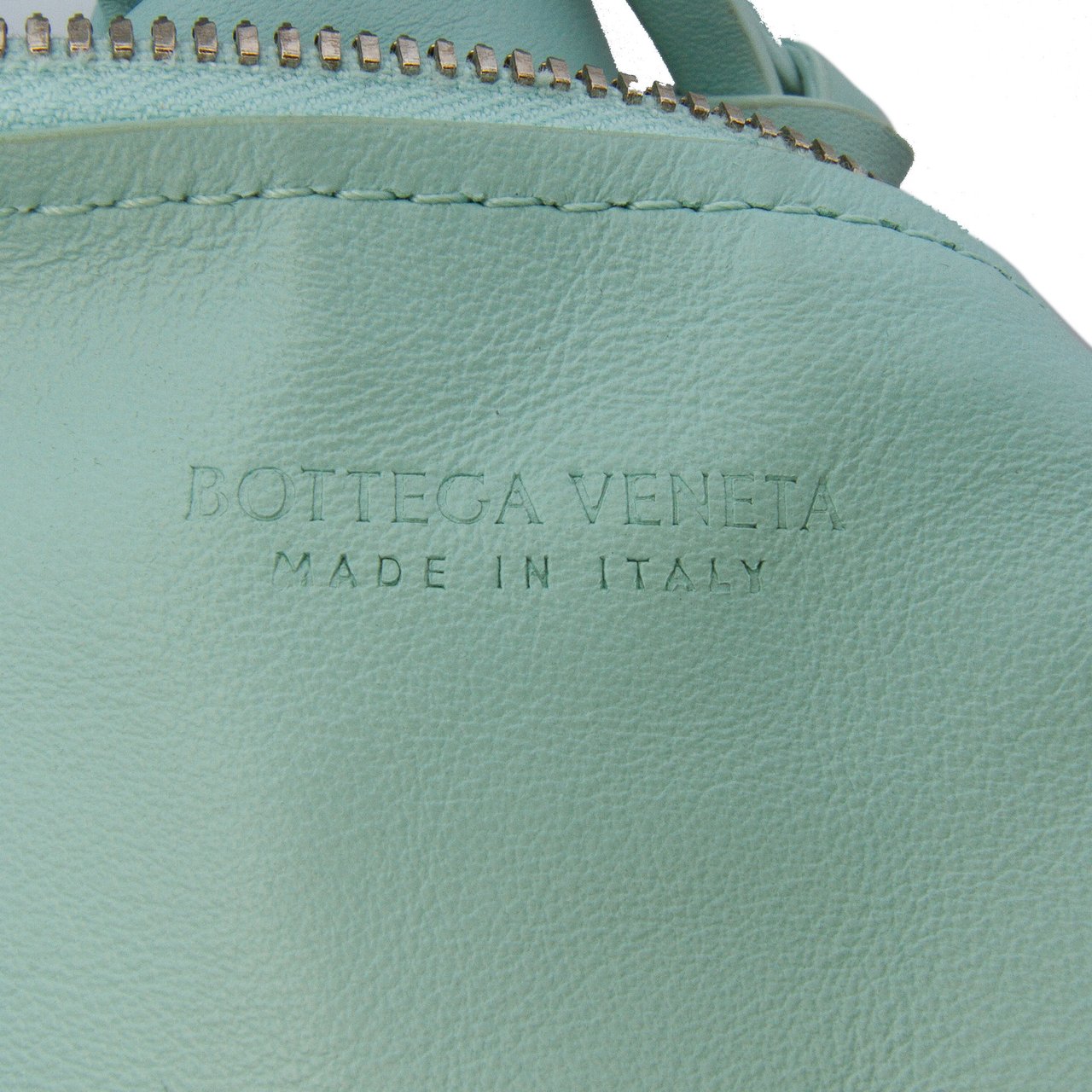 Bottega Veneta Mini Calfskin Double Knot Bag Blauw