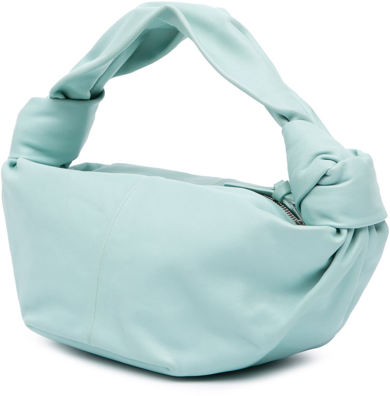 Bottega Veneta Mini Calfskin Double Knot Bag Blauw