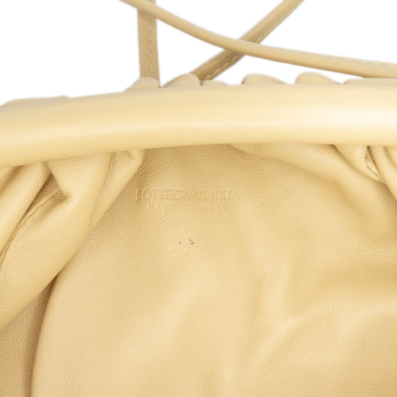 Bottega Veneta Lambskin The Mini Pouch Crossbody Bruin