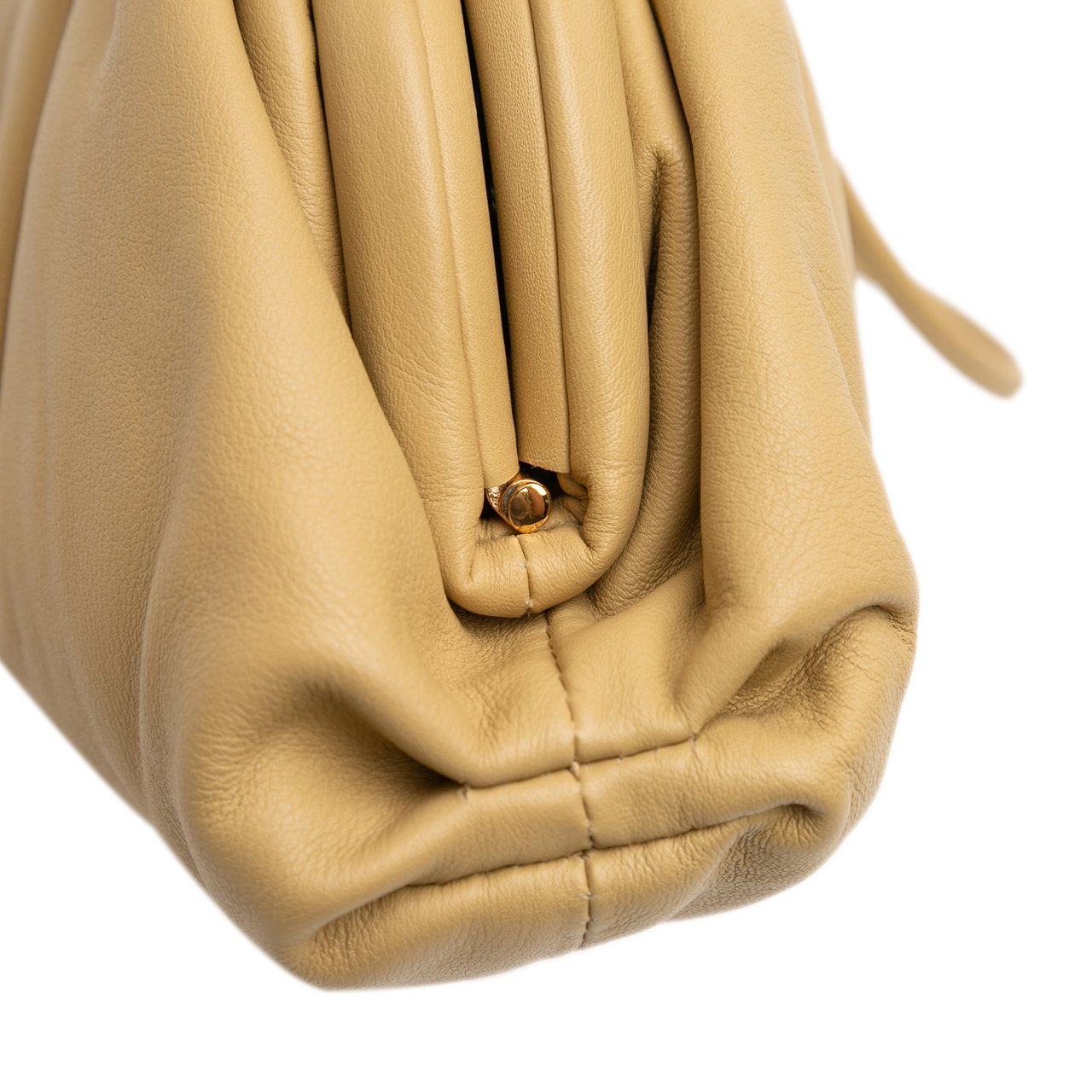 Bottega Veneta Lambskin The Mini Pouch Crossbody Bruin