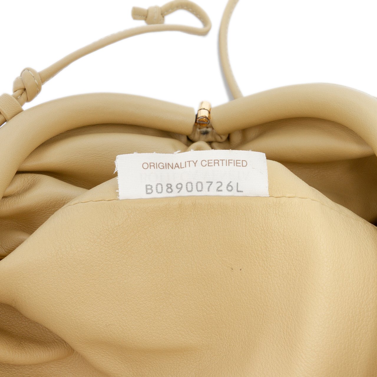 Bottega Veneta Lambskin The Mini Pouch Crossbody Bruin