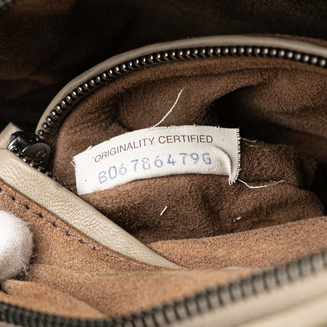 Bottega Veneta Nappa Intrecciato Striped Nodini Crossbody Bruin