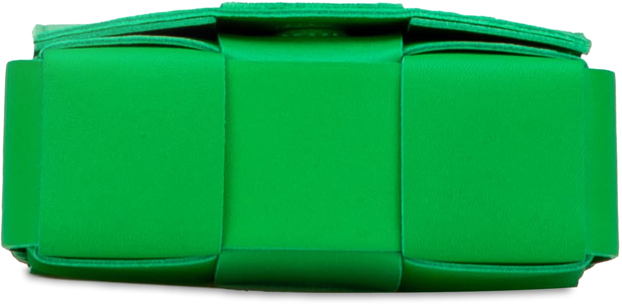 Bottega Veneta Candy Nappa Intrecciato Cassette Crossbody Groen